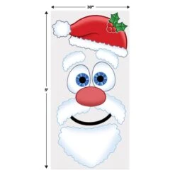 Christmas Santa Face Door Cover -Bulk Party Supplies Shop 20013 i5