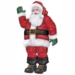 66 Inch Tall Jointed Santa Christmas Decoration