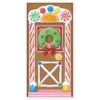 Christmas Gingerbread House Door Cover -Bulk Party Supplies Shop 20017