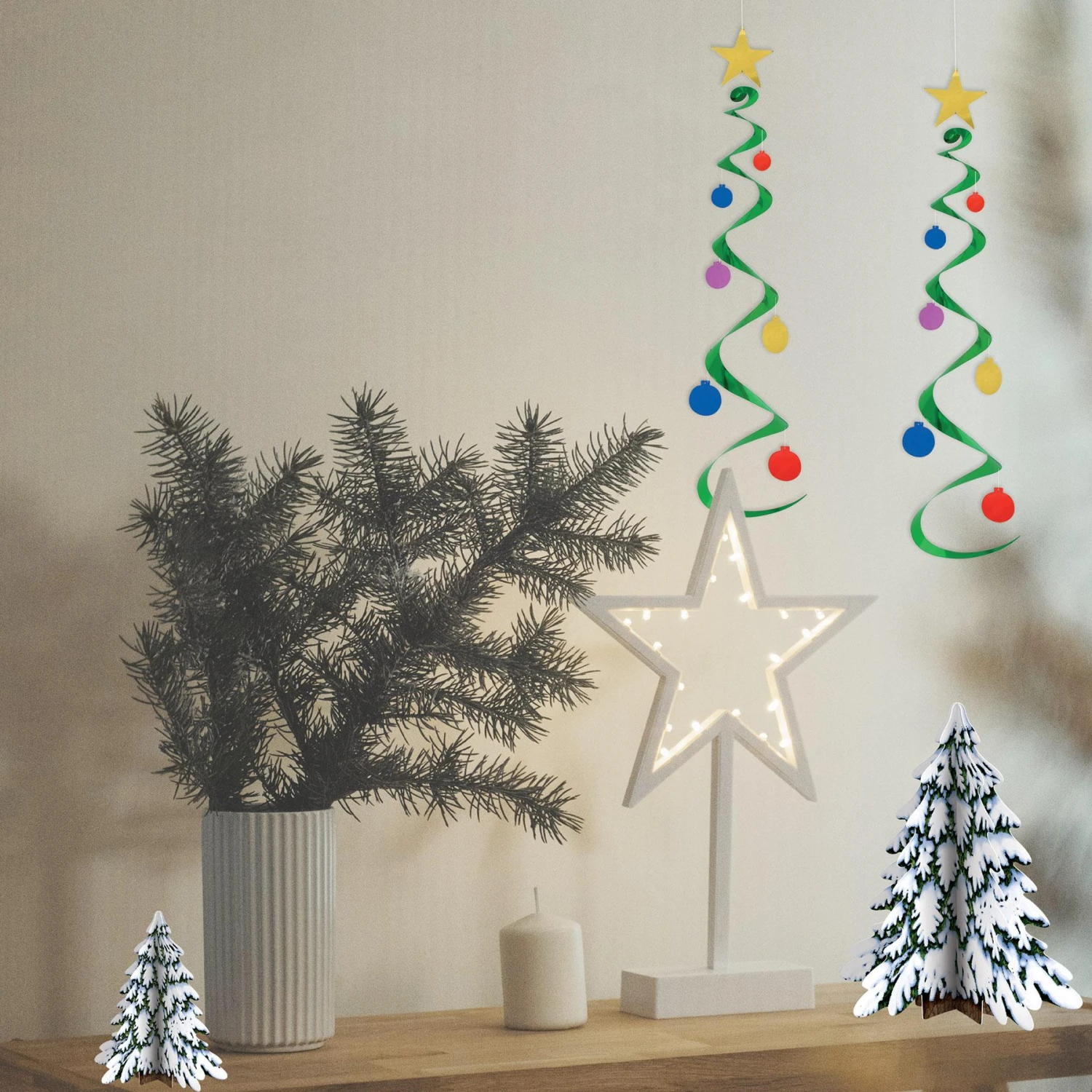Christmas Tree Whirls (3 Per Package) 2 Christmas Tree Whirls (3 Per Package) - Image 2