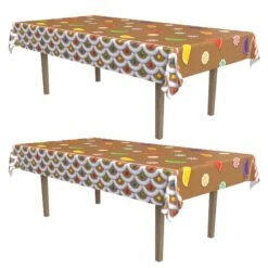 Christmas Gingerbread House Tablecover -Bulk Party Supplies Shop 20064 i7