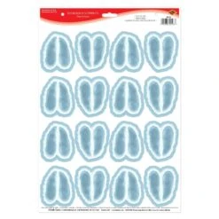 Christmas Reindeer Footprints Peel 'N Place Clings (1 Sheet Per Package) -Bulk Party Supplies Shop 20129 i3