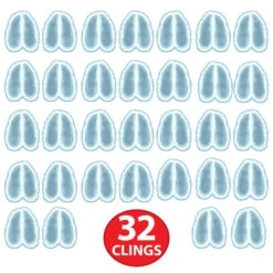 Christmas Reindeer Footprints Peel 'N Place Clings (1 Sheet Per Package) -Bulk Party Supplies Shop 20129 i7 1