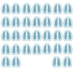 Christmas Reindeer Footprints Peel 'N Place Clings (1 Sheet Per Package) -Bulk Party Supplies Shop 20129 i7