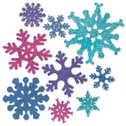 Christmas Snowflake Cutouts- Assorted Colors