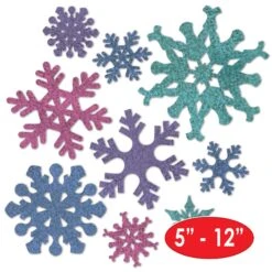 Christmas Snowflake Cutouts- Assorted Colors -Bulk Party Supplies Shop 20130 i5