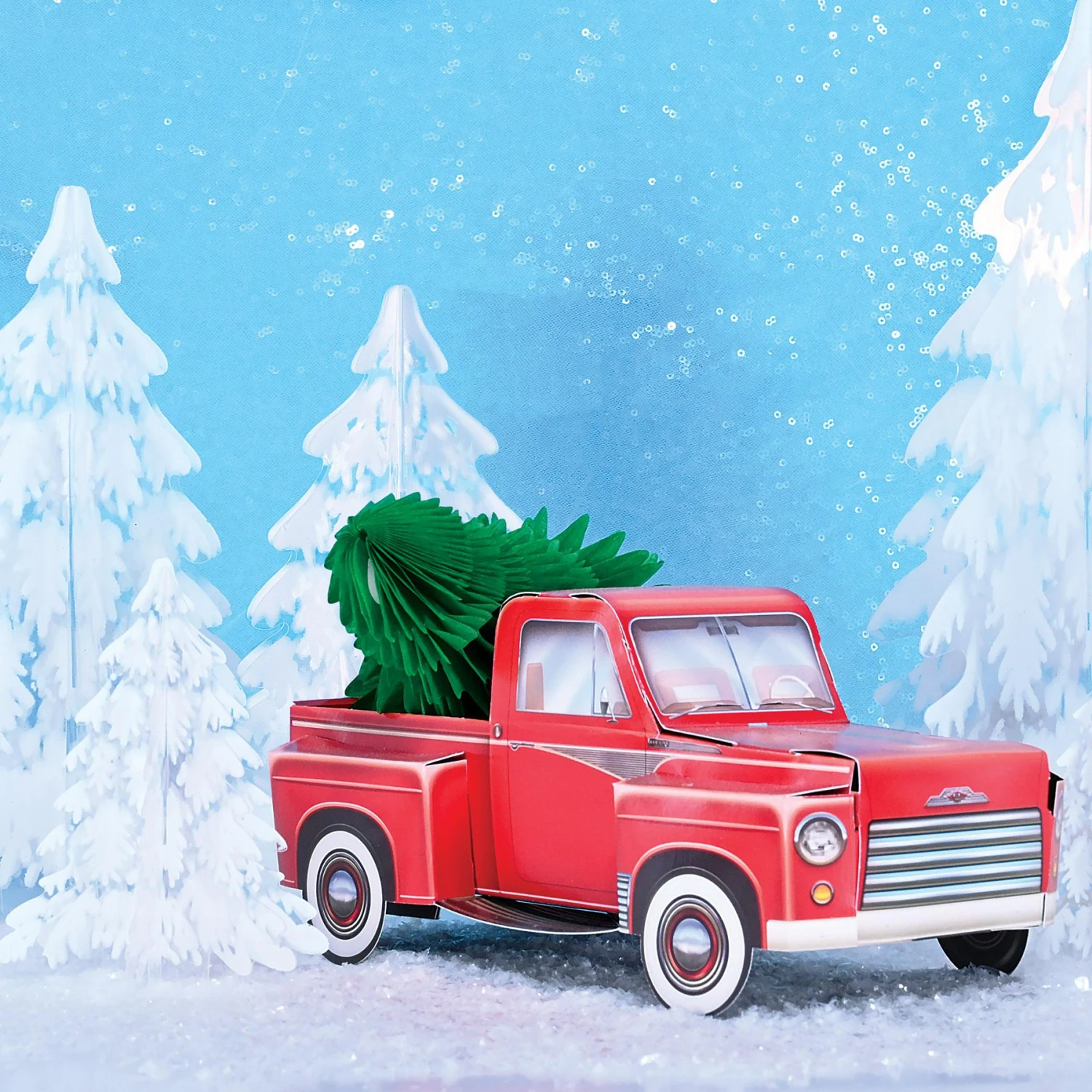 Christmas 3-D Clear Plastic Winter Pine Tree Centerpieces (72 Per Case) 2 Christmas 3-D Clear Plastic Winter Pine Tree Centerpieces (72 Per Case) - Image 2