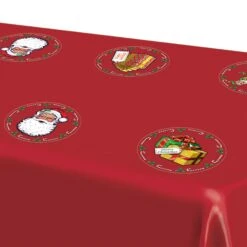 Christmas Plastic Santa's Workshop Round Placemats (4 Per Package) -Bulk Party Supplies Shop 20134 i2