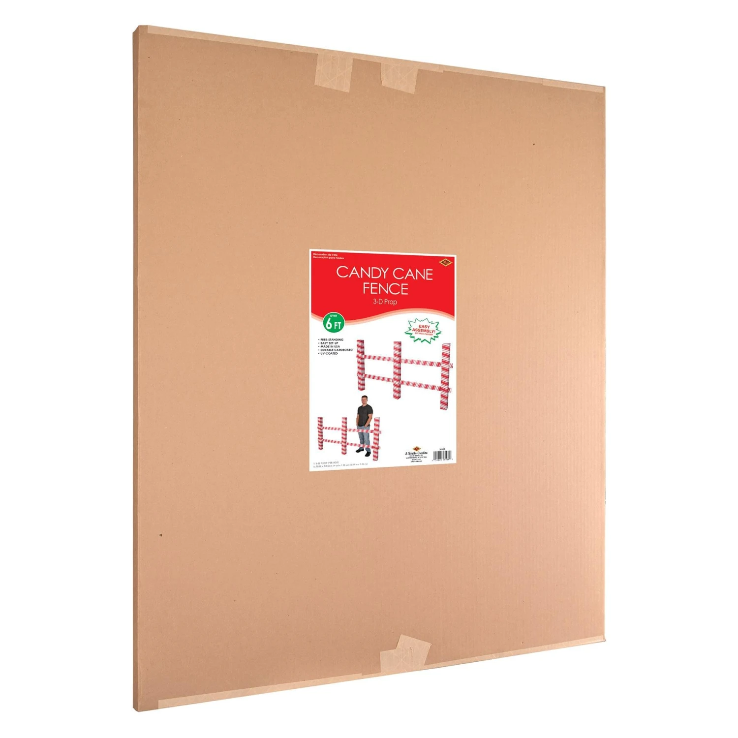 3-D Candy Cane Fence Prop (Case Of 4) 4 3-D Candy Cane Fence Prop (Case Of 4) - Image 4