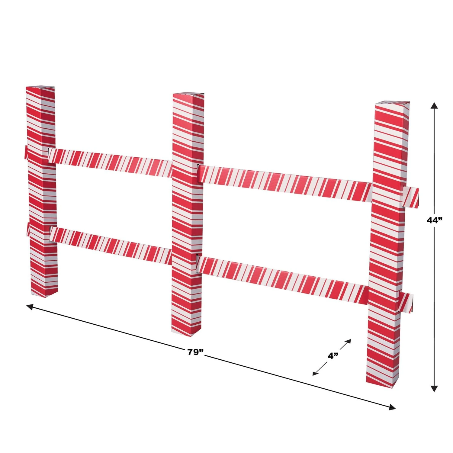 3-D Candy Cane Fence Prop (Case Of 4) 5 3-D Candy Cane Fence Prop (Case Of 4) - Image 5