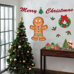 Jointed Gingerbread Man Wall Decoration (1 Per Package) 7 Jointed Gingerbread Man Wall Decoration (1 Per Package) -Bulk Party Supplies Shop 20137 i2 jointed gingerbread man