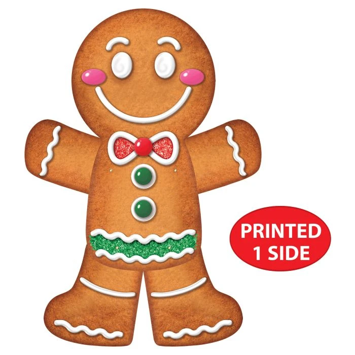 Jointed Gingerbread Man Wall Decoration (1 Per Package) 5 Jointed Gingerbread Man Wall Decoration (1 Per Package) - Image 5