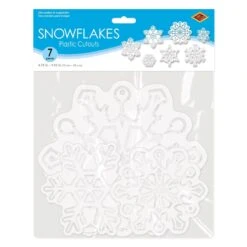 Christmas Plastic Clear Die-Cut Snowflakes (84 Per Case) -Bulk Party Supplies Shop 20138 i3 cdf32971 90c7 4db0 a67c 29c3fe961f6b