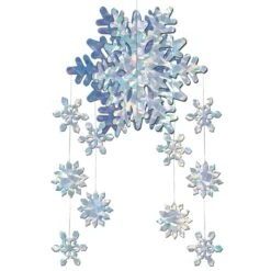 Christmas 3-D Snowflake Mobile