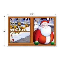 Christmas Santa Insta-View Decoration -Bulk Party Supplies Shop 20194 i5