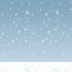 Winter Sky Backdrop Decoration