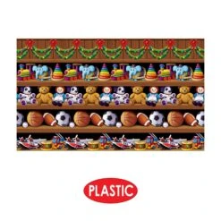 Christmas Santa's Workshop Backdrop -Bulk Party Supplies Shop 20209 i4