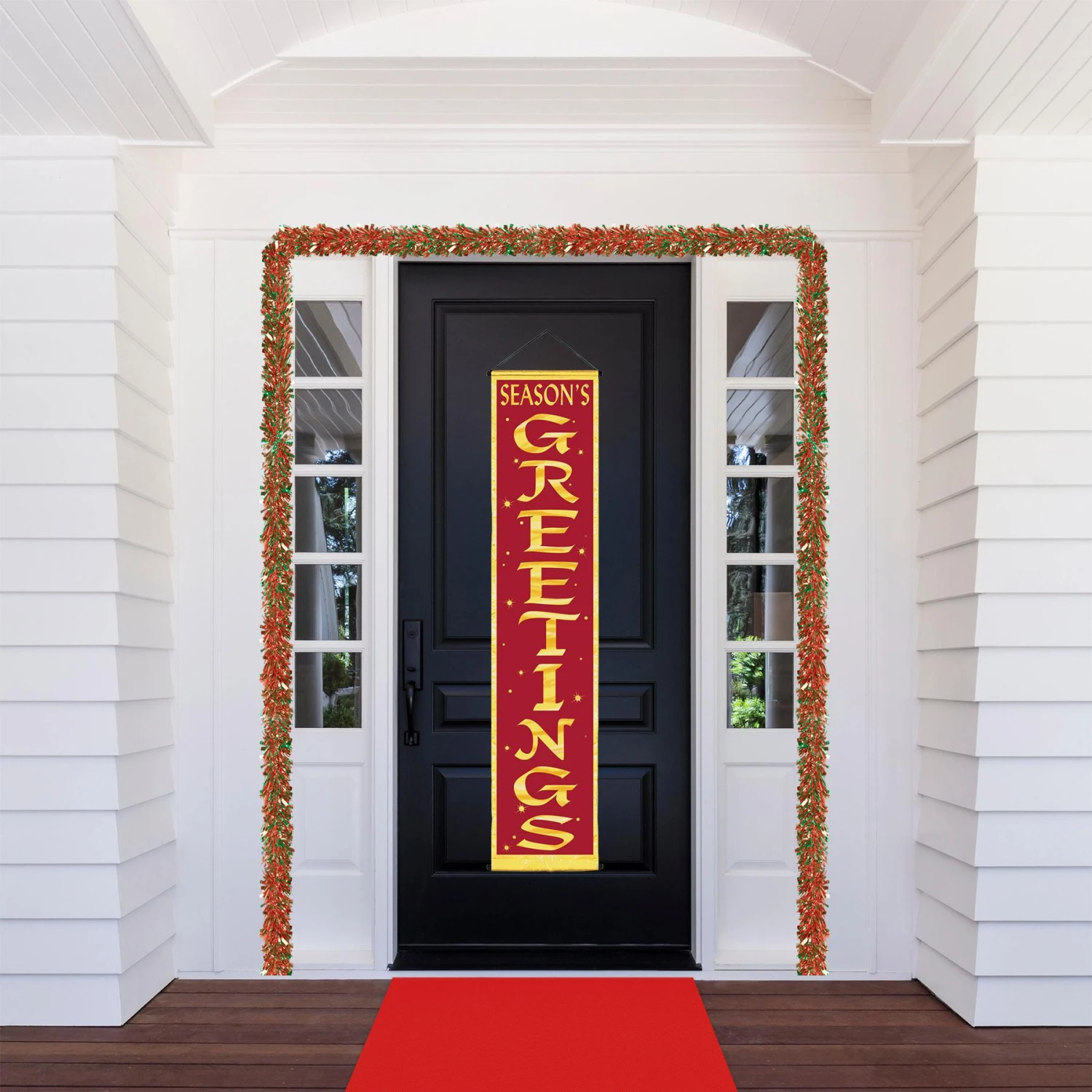 Christmas Season's Greetings Velvet-Lame Door Panel 2 Christmas Season's Greetings Velvet-Lame Door Panel - Image 2
