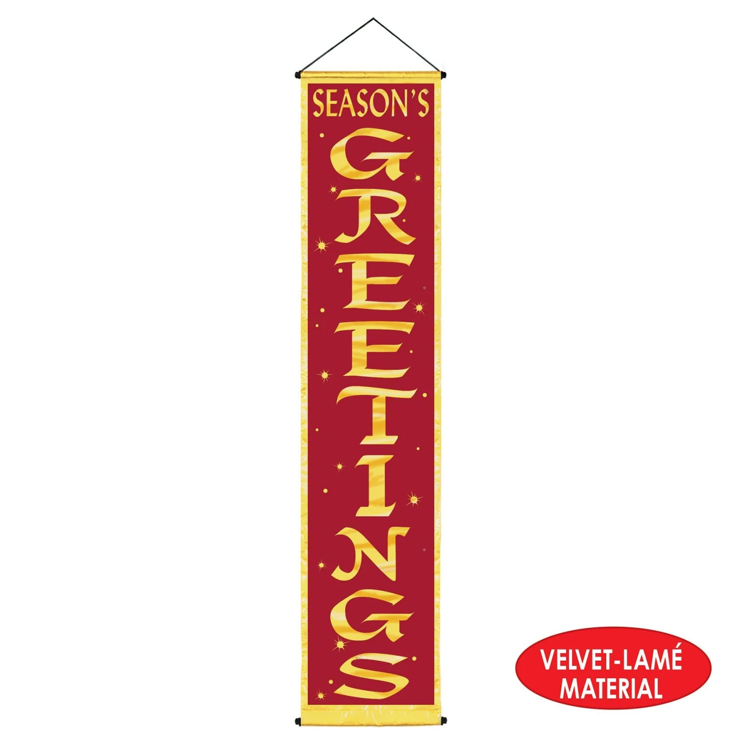Christmas Season's Greetings Velvet-Lame Door Panel 4 Christmas Season's Greetings Velvet-Lame Door Panel - Image 4