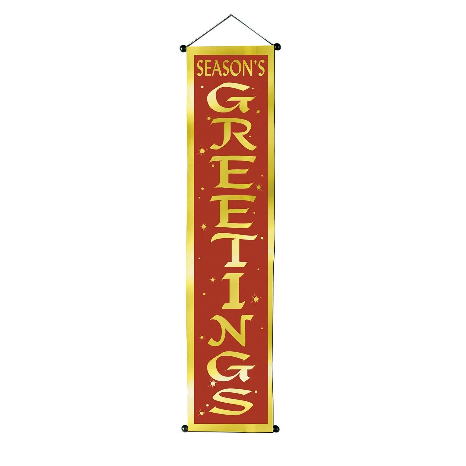 Christmas Season's Greetings Velvet-Lame Door Panel 1 Christmas Season's Greetings Velvet-Lame Door Panel