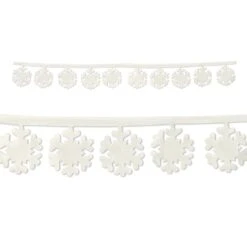 Christmas Fabric Snowflake Garlands (2 Per Package)