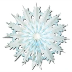 Christmas Packaged Dip-Dyed Snowflakes (2 Per Package)