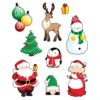 Santa & Friends Cling Sheet (1 Per Package)