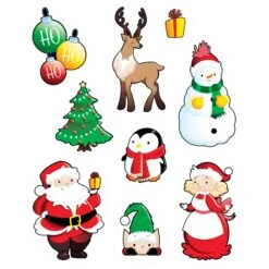 Santa & Friends Cling Sheet (1 Per Package)