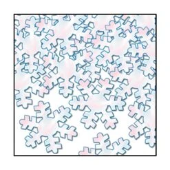 Christmas Confetti Snowflakes Opalescent (1 Oz Per Package)