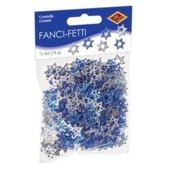 Confetti Star Of David Blue & Silver (0.5 Oz Per Package) -Bulk Party Supplies Shop 20636 i3
