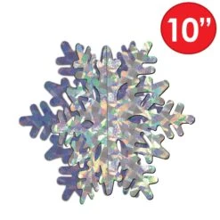 Christmas 3-D Prismatic Snowflake Centerpiece -Bulk Party Supplies Shop 20657 i5