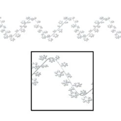 Christmas Gleam 'N Flex Snowflake Garland