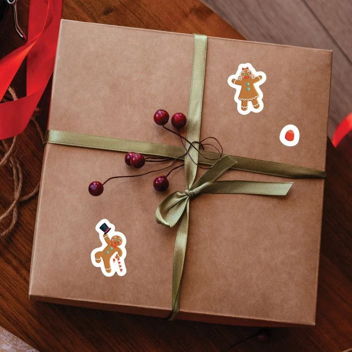 Gingerbread Stickers (4 Sheets Per Package) 2 Gingerbread Stickers (4 Sheets Per Package) - Image 2