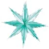 Christmas 2-Tone Metallic Snowflakes - Turquoise & Silver (2 Per Package) -Bulk Party Supplies Shop 20819 TS