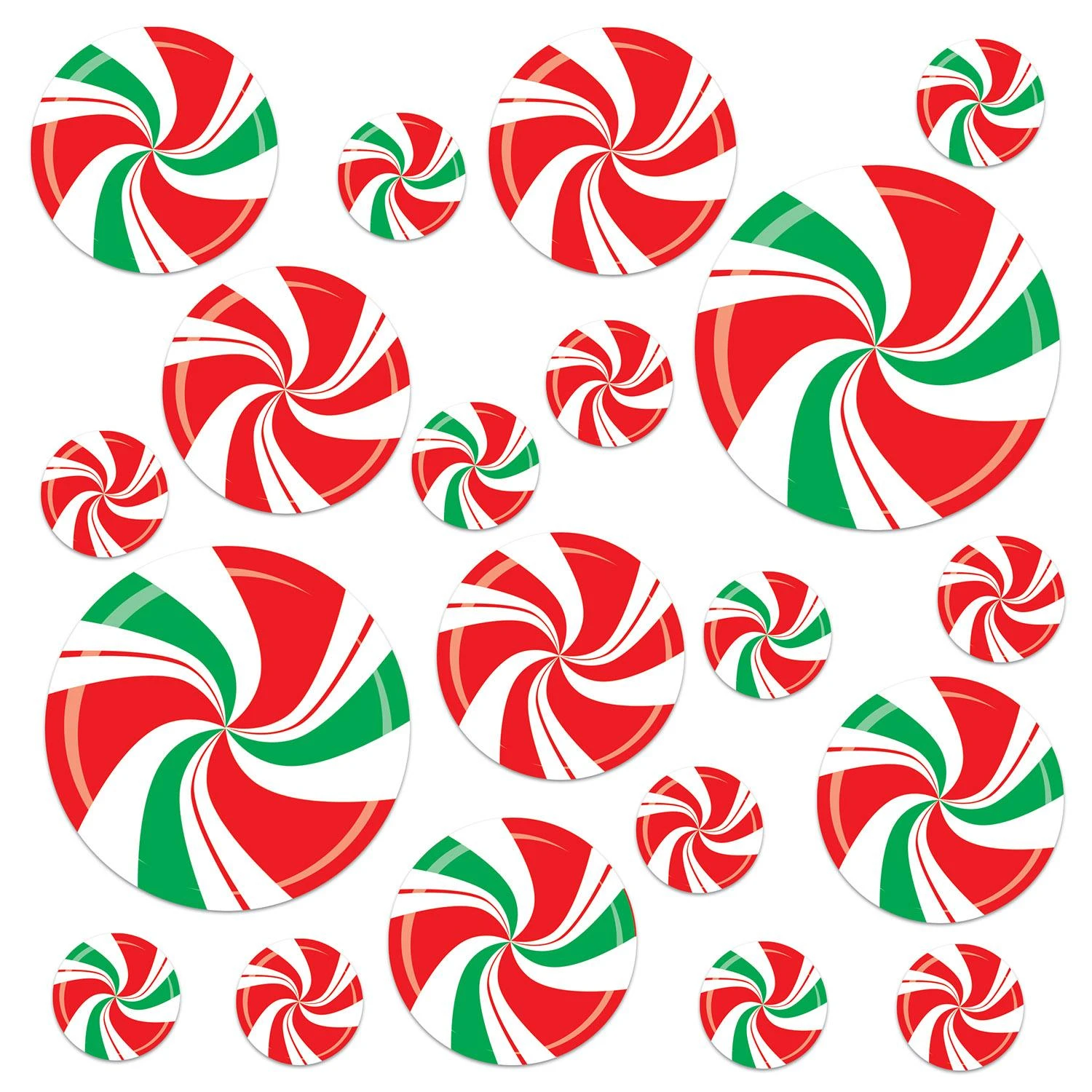Christmas Peppermint Cutouts (20 Per Package) 1 Christmas Peppermint Cutouts (20 Per Package)