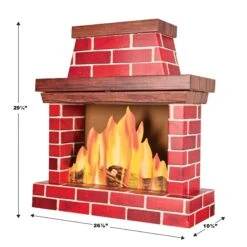 Christmas 3-D Fireplace Prop -Bulk Party Supplies Shop 20826 i5