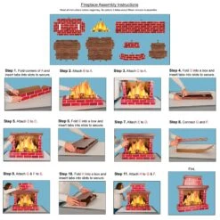 Christmas 3-D Fireplace Prop -Bulk Party Supplies Shop 20826 i6