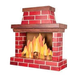 Christmas 3-D Fireplace Prop