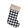 Christmas Black And White Plaid Stocking (12 Per Case) -Bulk Party Supplies Shop 20831