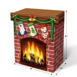 3-D Christmas Fireplace Prop -Bulk Party Supplies Shop 20832 i5