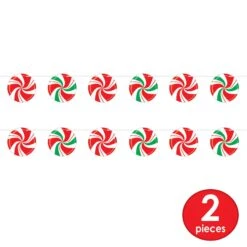 Christmas Peppermint Streamer -Bulk Party Supplies Shop 20835 i7 2