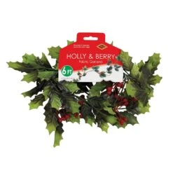 Christmas Holly & Berry Garland -Bulk Party Supplies Shop 20844 i3