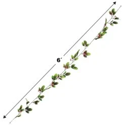 Christmas Holly & Berry Garland -Bulk Party Supplies Shop 20844 i5