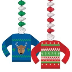 Christmas Ugly Sweater Danglers (2 Per Package)