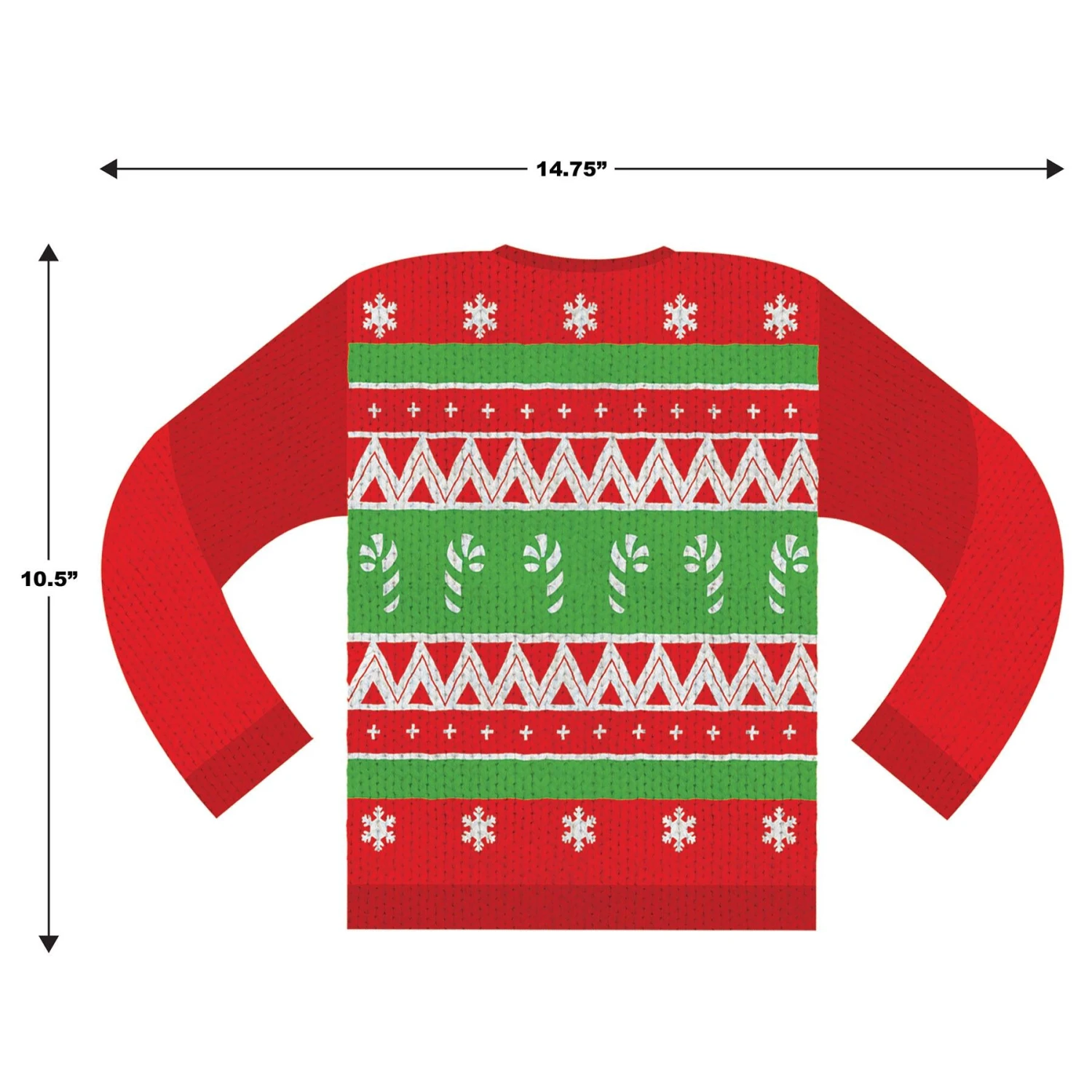 Christmas Ugly Sweater Cutouts (2 Per Package) 4 Christmas Ugly Sweater Cutouts (2 Per Package) - Image 4