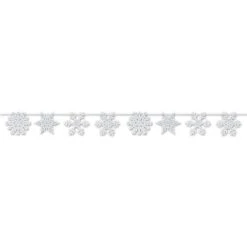 Christmas Snowflake Streamer