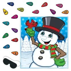 Christmas Pin The Nose On The Snowman Game