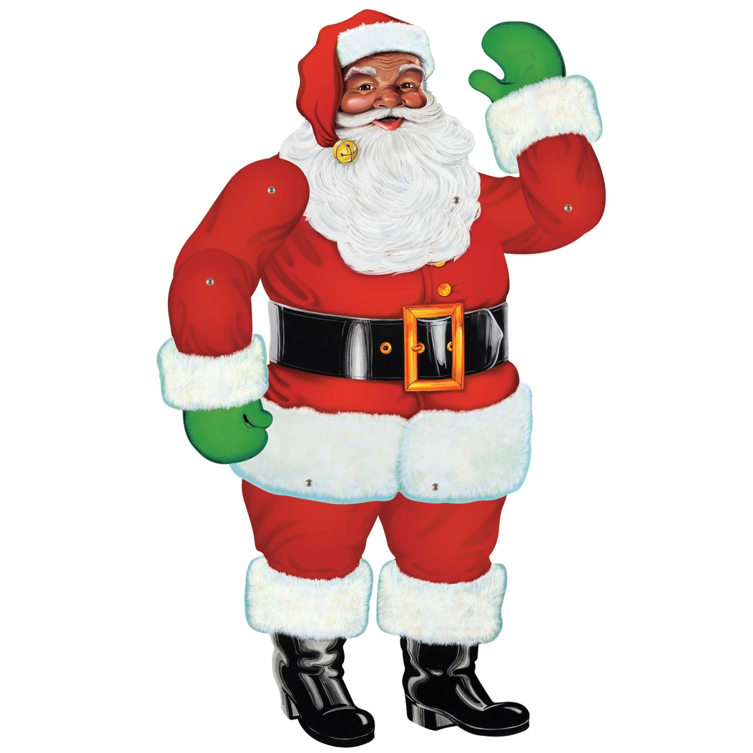 Jointed Santa Wall Decoration (1 Per Package) 1 Jointed Santa Wall Decoration (1 Per Package)