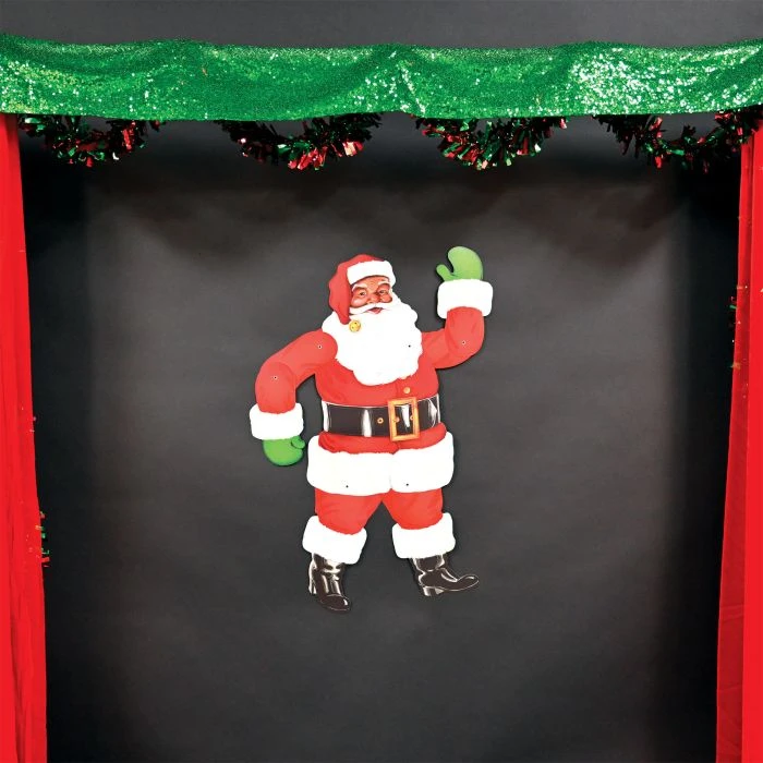 Jointed Santa Wall Decoration (1 Per Package) 2 Jointed Santa Wall Decoration (1 Per Package) - Image 2