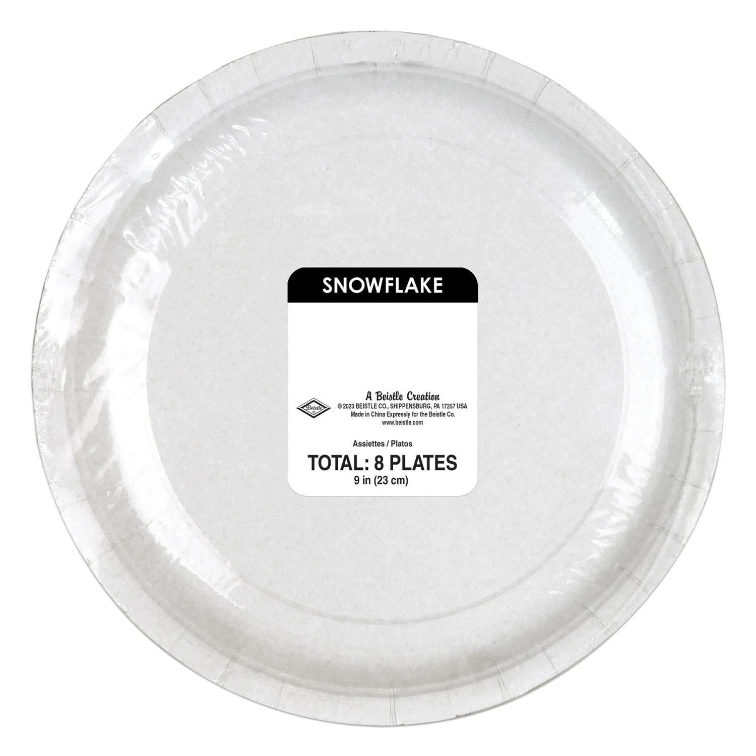 Snowflake Plates (8 Per Package) 2 Snowflake Plates (8 Per Package) - Image 2